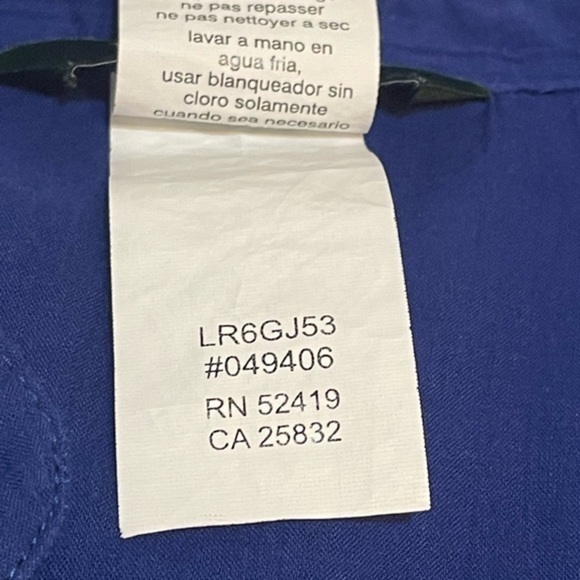 Lauren Ralph Lauren dress woman’s cotton Blue casual VNeck size XSmall - Picture 8 of 15